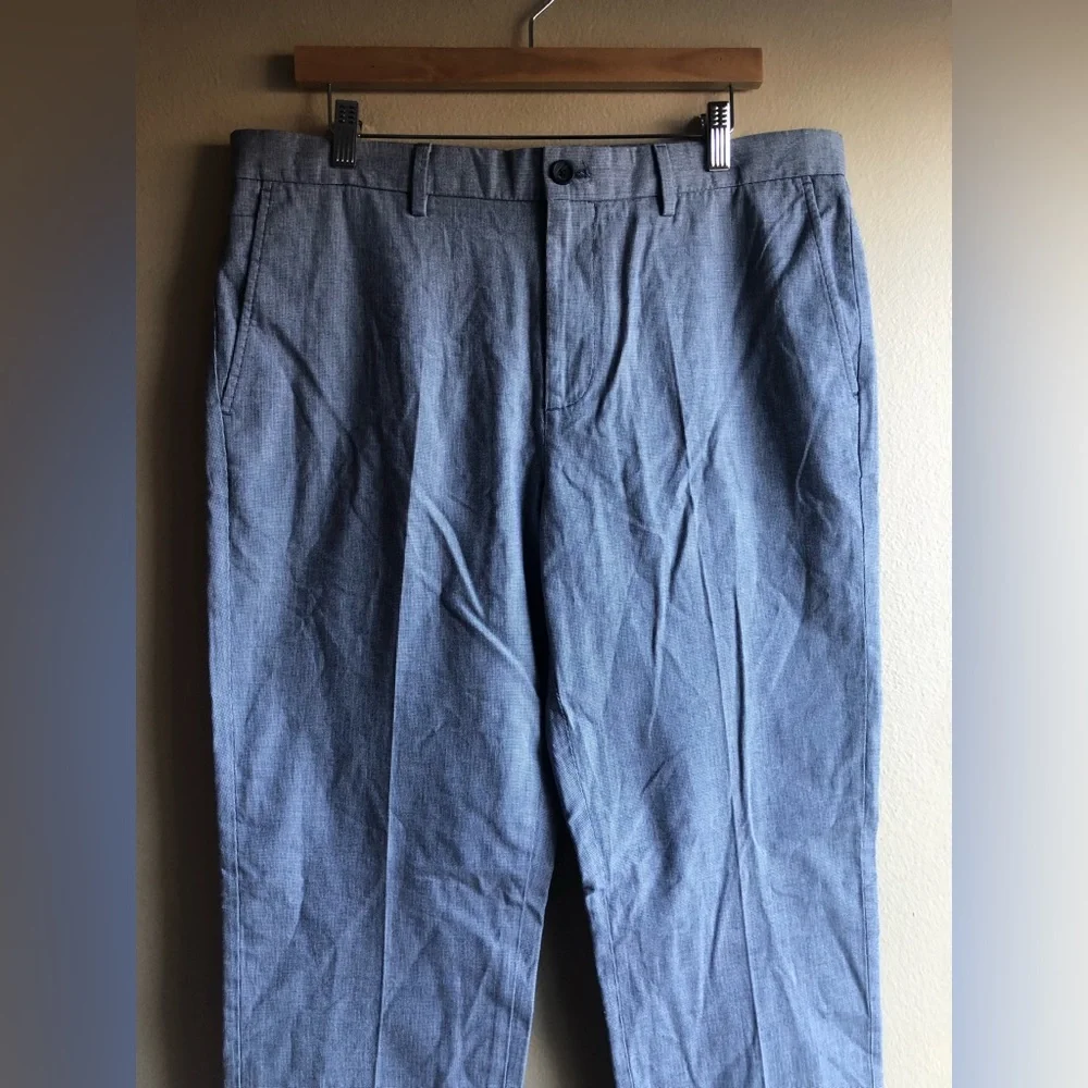 Banana Republic Aiden Fit Men’s Dress Blue Cotton Pants Size 34/32